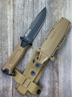 Gerber Strongarm Fixed Blade Tactical Survival Knife Coyote Brown Plain Edge