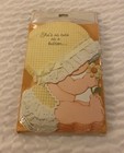 Hallmark Baby Girl Birth Announcements Cards Vintage She   s As Cute As A Button