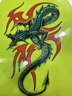 Cya California Custom Green Dragon Skimboard Skim Surf Board - 34 3 4   x21   