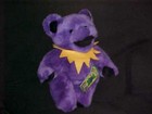 12  Purple Jointed Grateful Dead Plush Bear With Tags 1990 Liquid Blue  