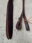 Rolled Dark Oiled Harness Leather Romel romal Reins W leather Popper Us Made