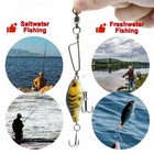 50pcs Ball Bearing Swivel With Coast Lock Swivel Snap Fishing Tackle Connectors