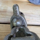 Vintage Antique Cast Iron Pulley  Industrial Tool Heavy Duty Easy Open   Close