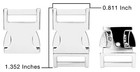 50- Country Brook Design   5 8in Metal Convex Non Adjustable Side Release Buckles