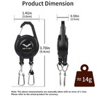 Outdoor Retractable Keychain Badge Reel Id Card Holder Fishing Tool Clip Buckle