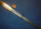 Antique Old Japanese Naginata Sword In Original Antique Long Pole Mountings