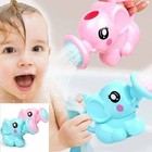 Newborn Baby Cartoon Elephant Shower Cup Kids Bath Shampo Shawer Cup Bath Shower