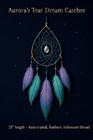 Aurora   s Tear Dream Catcher     Iridescent Crystal   Feather  28  Handmade