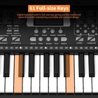 61 Keys Keyboard Piano  Electronic Digital Piano With Builtin Speaker Microph   