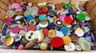 Mixed Lot Of Vintage Multi-material And Colored Buttons