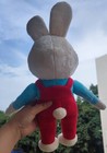 Baby First Tv Plush Harry The Bunny Rabbit Doll Red Overalls Stuffed Toy 15 