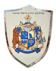 Elaborate Family Crest Shields   Coat Of Arms Paintings W  Shields Supporters