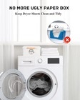 Sacreday Dryer Sheet Holder With Hinged Lid For Laundry Room Organization  Metal