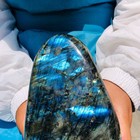 5 19lb  Natural Gorgeous Labradorite Quartz Crystal Stone Specimen Healing