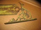 Cast Iron Hanging Welcome Sign Outdoor Wall Decor Rustic Vintage Style