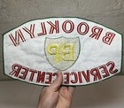 Rare Large Vtg 1950s Gas Oil Brooklyn Service Center Bp Jacket Patch 11 5   x7   