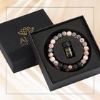 Relaxation Gift Lava Rock Bracelet Beads With Lavender Essential Oil Calming