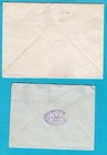 Hong Kong 2 Air Covers 1954 Hongkong To Singapore