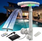 Pool Fountain  above  in-ground Pools 12-color Led Solar Lights upgraded Version