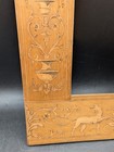 Antique Inlay Wood Frame C1900  Grotesques  Marquetry As Is
