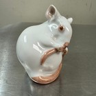 Bing   Grondahl - Nibbling Mouse Porcelain Figurine   1728 - Made In Denmark