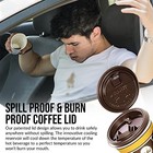 Coollid Disposable Coffee Cups With Lids  Patented Cooling Lid For Hot -