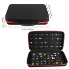 Knife Case Display Case Knife Storage 64 Slots Folding Holder Organizer Black