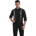 Camo Suspenders For Men Heavy Duty Clips Hunting Work Adjustable Braces