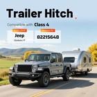 7650lbs Class 4 Rear Tow Trailer Hitch 2  Receiver For Jeep Gladiator Jt 20-26