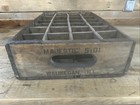 Vintage Vernors Ginger Ale Wood Bottle Crate Waukegan Iill