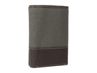 Timberland Men s Baseline Canvas And Genuine Leather Trifold Wallet