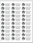 150 Christmas Round Snowman Scene Mailing Return Address Labels Personalized