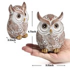 Adorable Owl Statue And Figurine For Home Decor - Modern Animal Owl Sculpture   