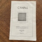 4 Vtg Caning Book Chair Seating Cane   Raffia Seats How To Softcover Guide Craft