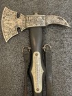 Absolutely Gorgeous Wwii Ww2 German Fireman s Etched Presentation Axe W  Hangers