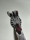 Vintage Leather Zebra Book Mark Bookmark Black White Unique Travel Souvenir 7 