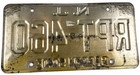 Vintage New Jersey 1959 Series Auto License Plate Rpt-460 Man Cave Wall Decor