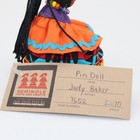 Vtg Native American Seminole Palm Fiber Pin Doll Handmade Traditional Patchwork