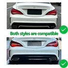 For 2013-2019 Benz W117 C117 Cla250 Cla45 Rear Bumper Lip Diffuser Tailpipes