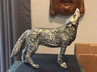 Westland Call Of The Wolf Silver  14123 Figurine Western Native American