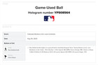 Paul Goldschmidt Of Cardinals 2023  rbi Single  Mlb Game Used Baseball - Yankees
