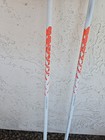 Vintage K2 Performance Ski Poles 125cm 50  Pistol Grip White Neon Orange 80s 90s