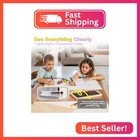 Hsmihair Grid Mesh Pencil Case  Large Compartment Pen Pouch With Zipper  Clear P