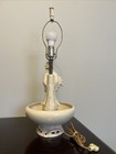 Beautiful Rare Vintage Antique Porcelain Geisha Lamp With Deep Bowl