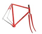 Cinelli Supercorsa Frameset 53cm C-t Ferrari Red Columbus Slx Rim Italy New Nos