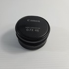 Canon Wide Angle 0 7x Converter Video Lens 46mm Original Case Photo Accessory
