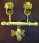 Newfoundland  Landseer Bronze Duet Door Knocker