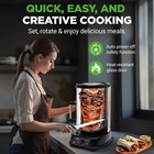 Nutrichef Vertical Rotisserie Oven - Rotating Kebob Cooker