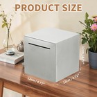 Piggy Bank For Adults  Silver Metal Piggy Bank Money Saving Box  4 72 Inch