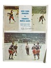 Vintage 1970 New York Rangers Vs  Toronto Maple Leafs Program Nhl Signed